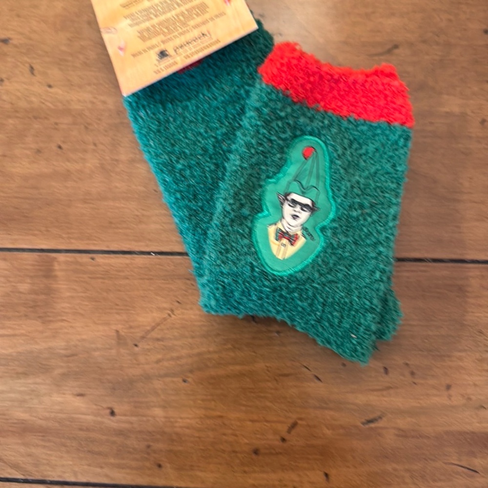 The Office Cozy Crew Socks - Green and Red